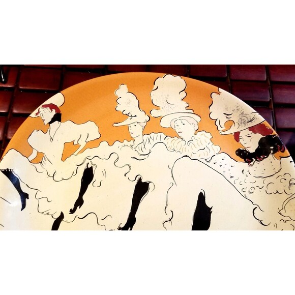 2 Vintage Sango Cabaret Moulin Rouge Troupe De Elephantine Oval Dinner Plates - Picture 4 of 6